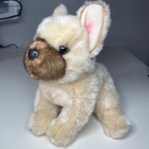 Douglas Cuddle Toys Napoleon the French Bulldog Plush Dog 10” Cream Brown #1964